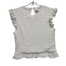BLUSA ZARA T 12/13 BLANCA VOLADITOS
