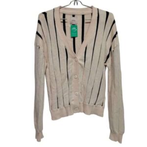 SACO CREMITA RAYAS NEGRAS ALLIE TM