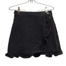 POLLERA JEAN NEGRA INDEX T M VOLADOS