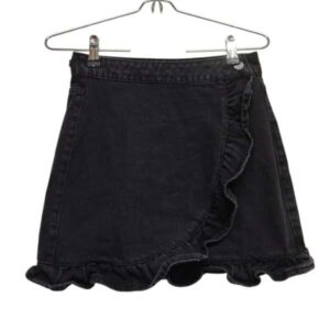 POLLERA JEAN NEGRA INDEX T M VOLADOS