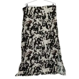 POLLERA INDIAN T XL PRINT BEIGE MARRON NUEVA C ETIQ