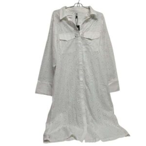 VESTIDO BLANCO CALADO INDIAN T XL NUEVO C ETIQ
