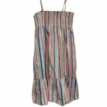 VESTIDO TELA RAYAS COLORES ELASTICO H&M T6/7