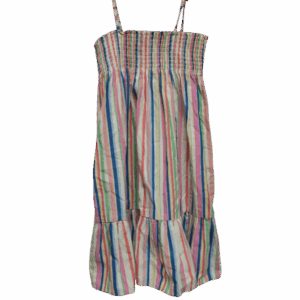VESTIDO TELA RAYAS COLORES ELASTICO H&M T6/7