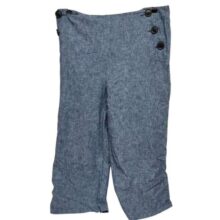 PANTALON AZUL JASPEADO BOTONES INDIAN T48