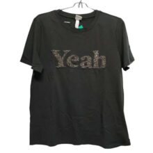 REMERA GRIS OSCURO YEAH H&M TM