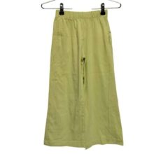 PANTALON PALAZZO VERDE LIMON ZARA T 7