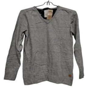 BUZO HILO GRIS ESCOTE V ZARA T9/10