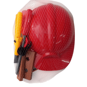 CASCO ROJO BOMBERO HERRAMIENTAS
