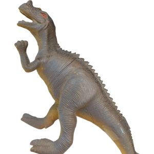 DINOSAURIO GOMA GRIS MOSTAZA