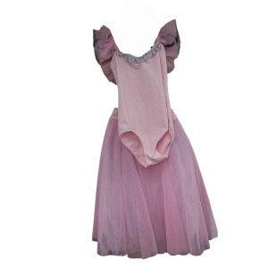 DISFRAZ COMO BAILARINA EN ROSA TUL PATEADO T10AP(14/16 BALLET HOUSE)