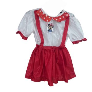 DISFRAZ VESTIDO MINNIE BCO ROJO T1 AP