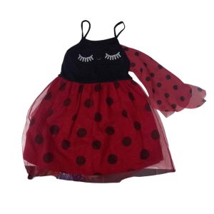 vestido poim t 3 negro rojo sanantonio lunares tul c capita