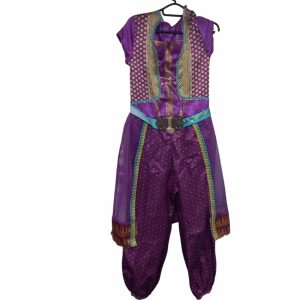 disfraz enterito aladdin jasmine t 4-6 violerta dorado celeste
