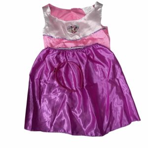DISFRAZ MINNIE 2P ROSA BCO VIOL LENTEJUELAS+VINCHA TELA T3AP