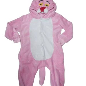 PIYAMA ENTERO PELUDO ROSADO PANTERA ROSADA 85/100 T4 AP
