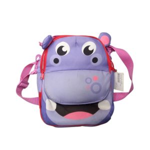 mochila lunchera fisher price hipopotamo lila c orejitas