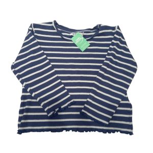 REMERA RAYADA AZUL BCO BAS T6