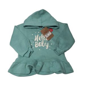 BUZO CON CAPUCHA VOLADO ALG CELESTE HELLO MIMO T2 NUEVO
