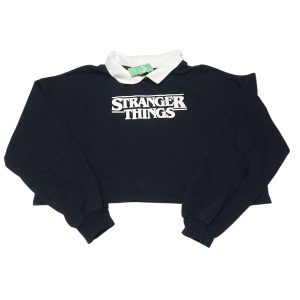 BUZO ALG NEGRO CUELLO BCO STRANGER THINGS H&M T12/14