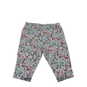 CALZA ALG BCA FLORES ROSA VERDE CARTERS T3M