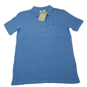 REMERA CELESTE CUELLO BOTONES H&M T8/10 NUEVA