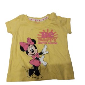 REMERA ALG AMARILLA MINNIE BE HAPPY DISNEY PRIMARK T3/6M