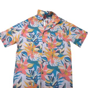 CAMISA MC LILA FLORES DE COLORES ZARA T11/12