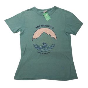 REMERA ALG VERDE WAVE RIDER FOREVER HERING KIDS T10 GT