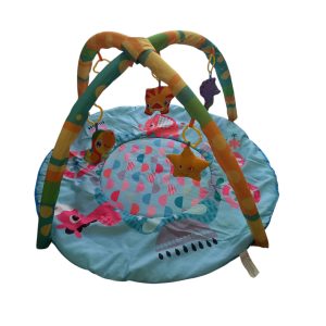 GIMNASIO CELESTE ANIMALES CON ARCO Y JUGUETES COLGANTES
