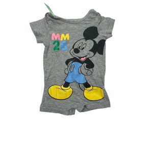 ENTERITO CORTO ALG GRIS MICKEY COLORIDO DISNEY BABY T3/6M