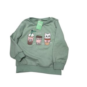 BUZO ALG VERDE CAFE GATITO SHEIN T4