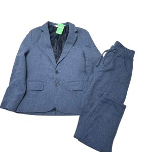 CONJUNTO SACO Y PANTALON AZUL CLARO H&M T7/8