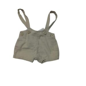 SHORT LINO BEIGE CON TIRADORES NECK & NECK T9/12M