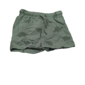 SHORT VERDE DINOSAURIOS H&M T6-9M