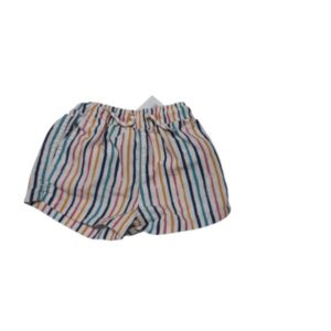 SHORT RAYADO COLORES BAS PIOLAS AMARILLAS Y BLANCAS BAS T6-9M
