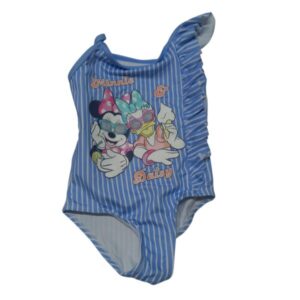 MALLA ENTERA DISNEY PRIMARK T 12-18 M MINNIE & DAISY CELESTE BCO RAYAS