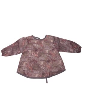 BABERO CON MANGAS SIN ETIQ ROSA BEIGE BLANCO LILA ANIMALES C FLORES