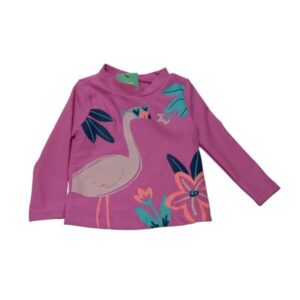 REMERA LICRA PLAYA CARTERS T 6 M ROSA FLAMENCO FLORES