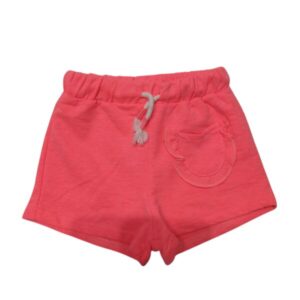SHORT DE ALGODON ROSA FLUO BOLSILLO VOLADOS ZARA T3/6M FR