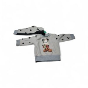 CONJUNTO POLAR GRIS NEGRO MICKEY MOUSE T9/12 M AP