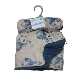 MANTA PIEL DURAZNO BEIGE CORDERITO AZUL OSOS CARTERS