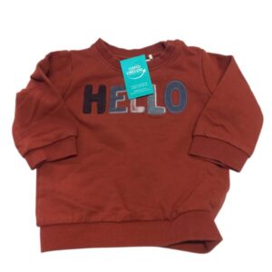 BUZO MARRON HELLO NAME IT T2-4M