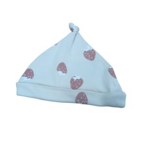 GORRO BEIGE FRUTILLAS