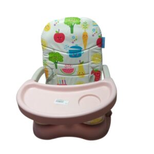 SILLA DE COMER PORTATIL ROSA FRUTAS CARITAS MULTIKIDS ROCE
