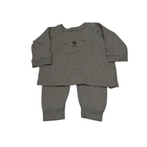 CONJ. BUZO PANTALON ALG BEIGE OSO H&M T1/2M