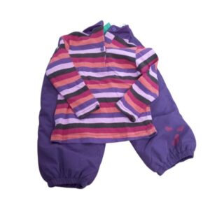 CONJ OPLERAY PANTALON RAYADO VIOLETA NARNAJA ROJO BABY CLUB T12M APROX