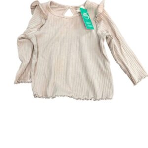 REMERA BEIGE VOLADO MANGA H&M T4/6M