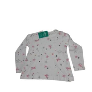 REMERA BLANCA ESTRELLAS H&G T6M