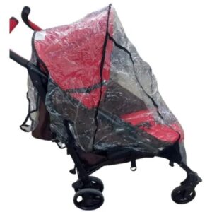 PARAGUITA CHICCO LITTLE WAY ROJO CON FUNDA, CUBRELLUVIA Y MOCHILA PORT